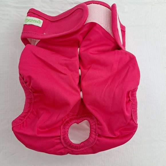 Dog Diaper Hot Pink Washable snap back LARGE - Picture 3 of 8